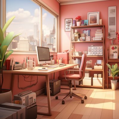 3d-computer-workstation-with-desk-room