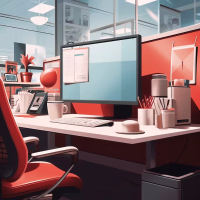 view-3d-personal-computer-with-workstation_23-2150713979